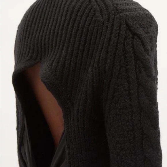 Cecilie Bahnsen Geneva Open Back Chunky Knit Sweater Black - Picture 4 of 5